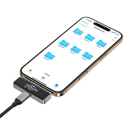Magnetic iPhone Backup Stick- USB-C/Lightning External Drive